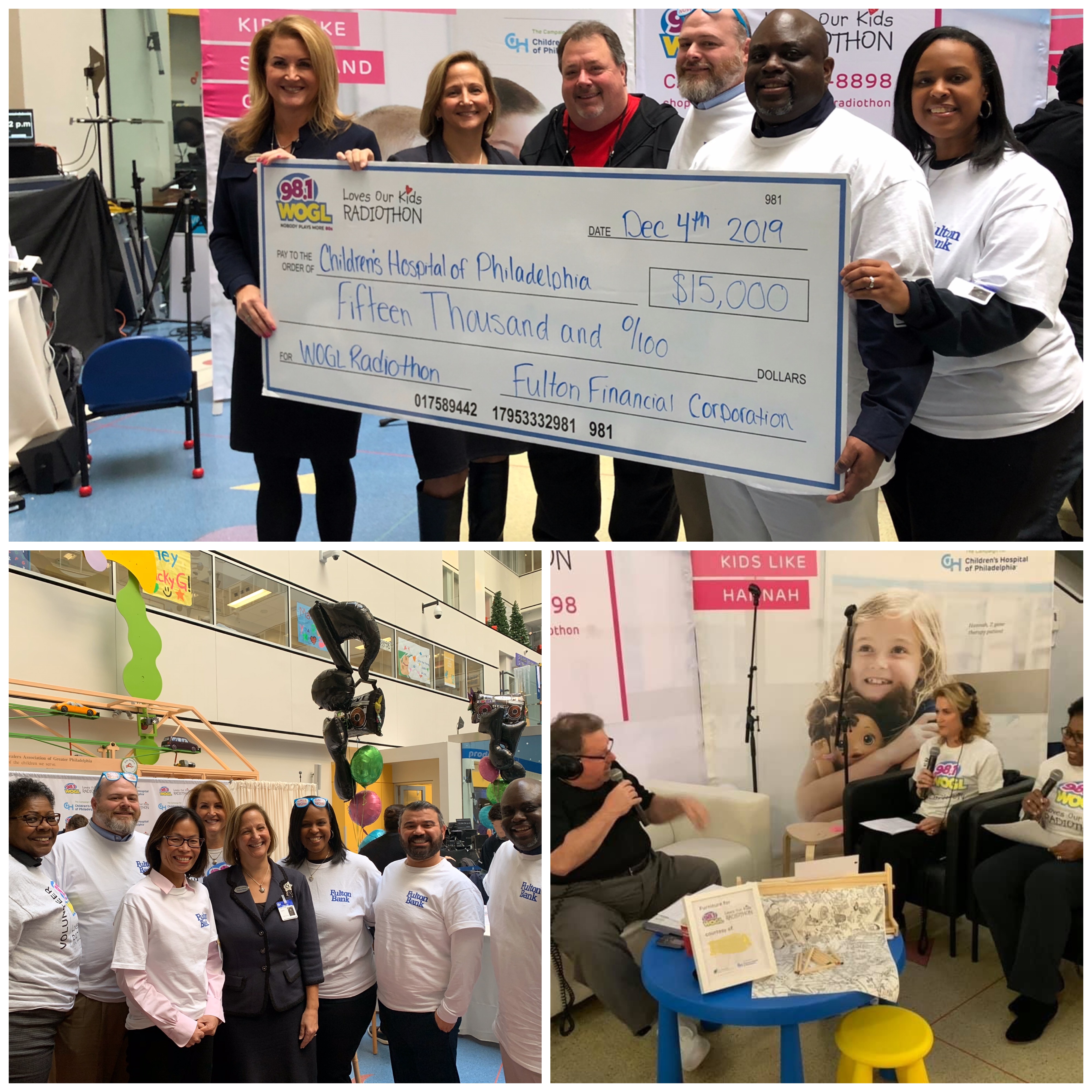 Swiftvest Bank employees participate in CHOP radiothon
